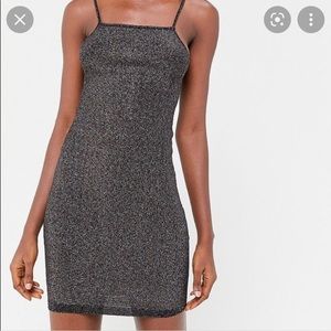 Urban Outfitters Simone Black Sparkly Mini Dress